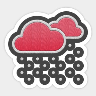 Cute Snow Clouds Sticker